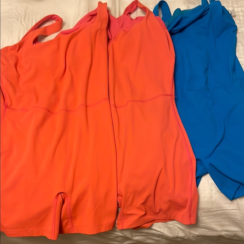 Vibrant pink and Blue Rompers